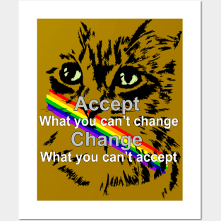 Motivation - Accept what you can't change and change what you can't accept Posters and Art